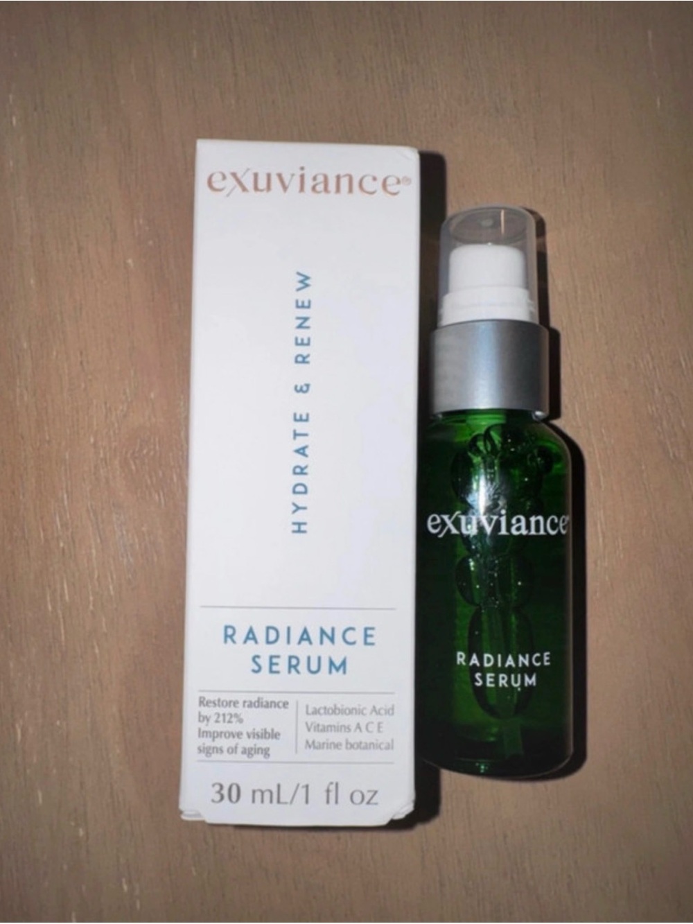 Exuviance Radiance Serum - Green - Hydrating & Brightening Face Serum